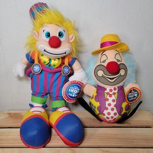 2 Ringling Brothers Clowns Plush 1 Short 1 Tall Vintage 2001, NWT.